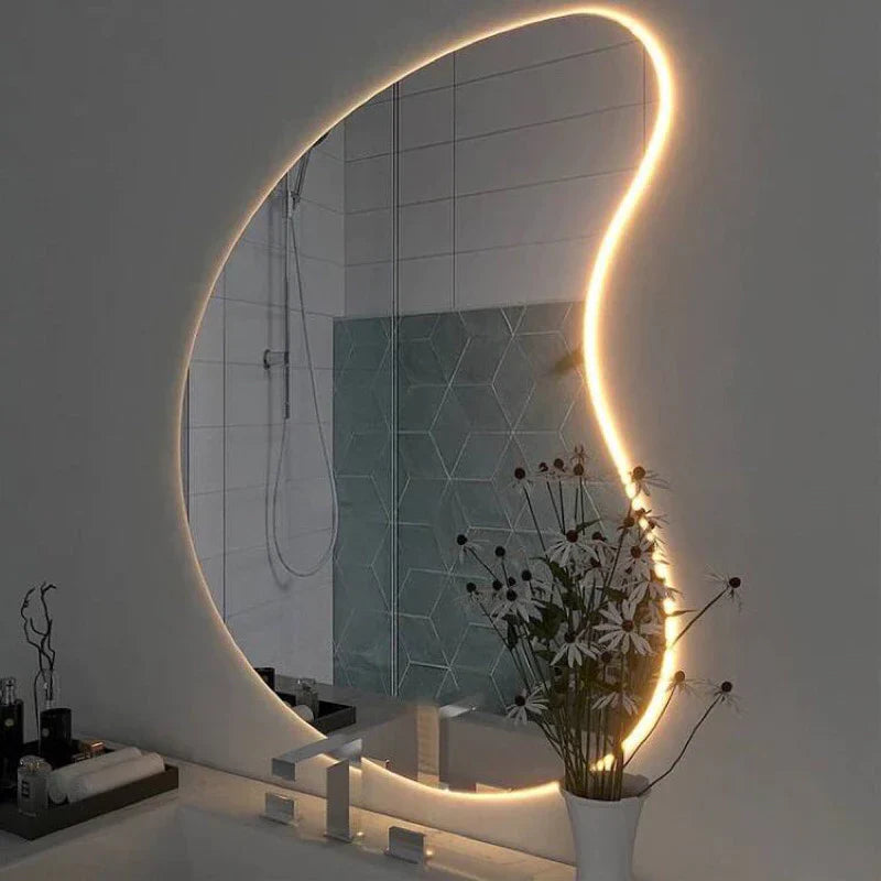 Espejo LED orgánico decorativo – Liquidación 1