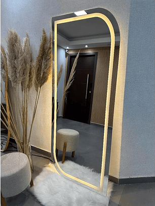 Espejo de cuerpo entero EL24 | 170 x 70 cm Pulido con LED - Liquidación