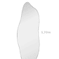 Espejo decorativo orgánico grande – Flamme – Cuerpo entero – 70 x 170 cm – Liquidación - Miniatura 4