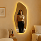 Espejo de cuerpo entero Lopazzi de diseño orgánico con LED Touch Frío/Cálido, 115 x 60 cm – Rebajas - Miniatura 2