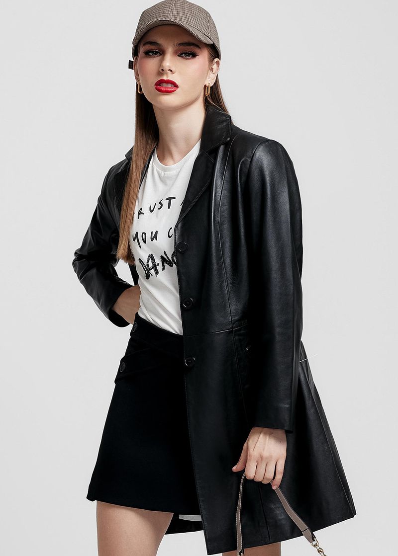 SACO LARGO DE ESTILO CLASICO 1