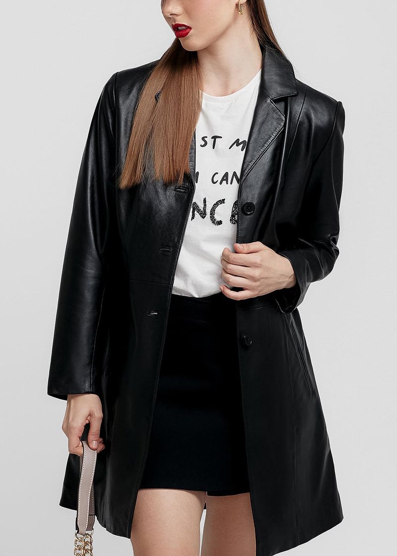 SACO LARGO DE ESTILO CLASICO 2