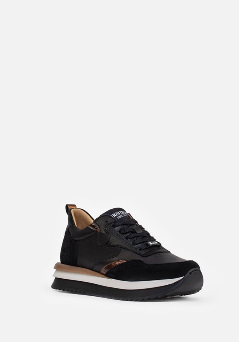 SNEAKERS BLACK & CROCO 3