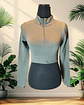 Poleron Crop Top Gris - Miniatura 2