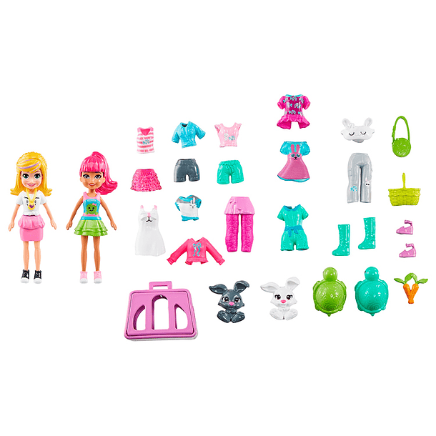 Polly Pocket  Pack Moda Animales Adorables - Set HDW53