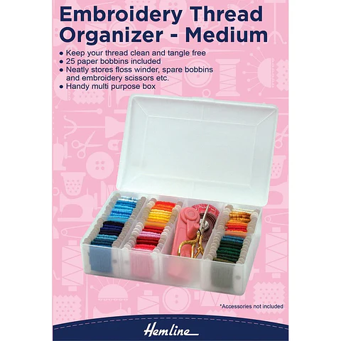 Caja Organizadora Hilos de Bordar Hemline
