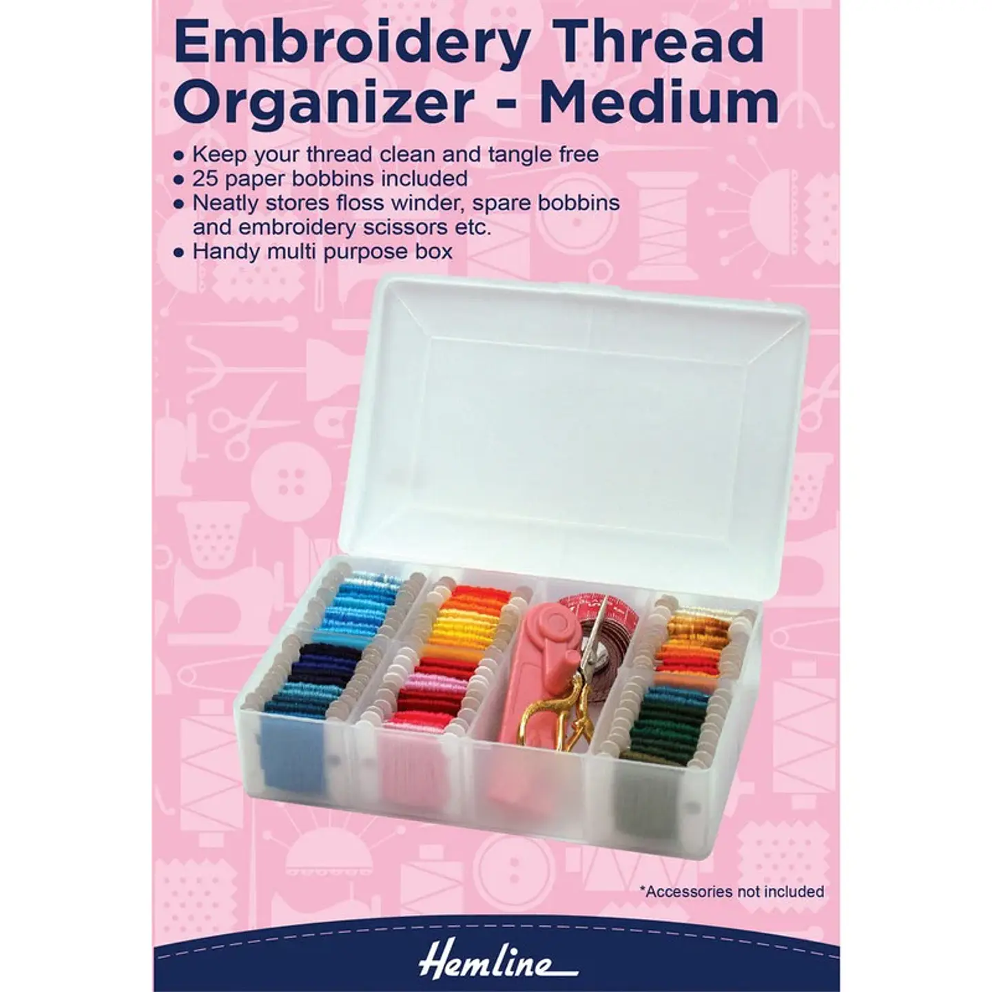 Caja Organizadora Hilos de Bordar Hemline 1