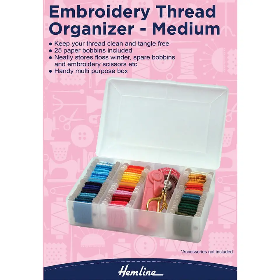 Caja Organizadora Hilos de Bordar Hemline 1