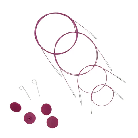 Cables Conectores Giratorios Extra Flexible y Delgado Knitpro