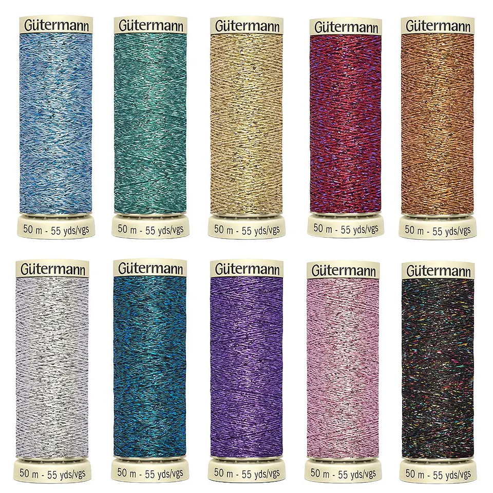 Hilo de Bordar a Mano Metalizado Gutermann 1