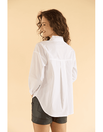 BLUSA AMPARO CUELLO BOBO BLANCO 