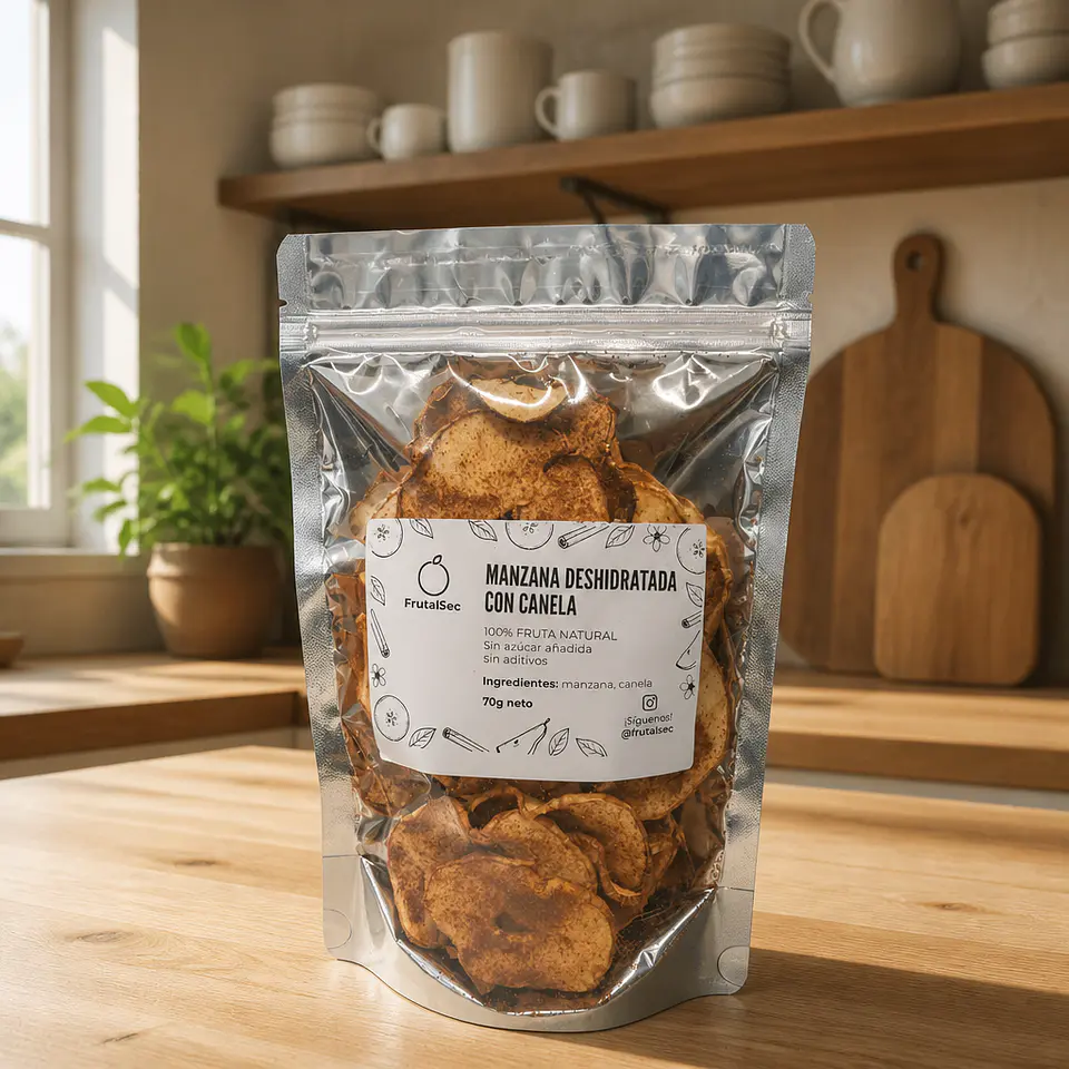 Snack Manzana Canela 70grs. 1