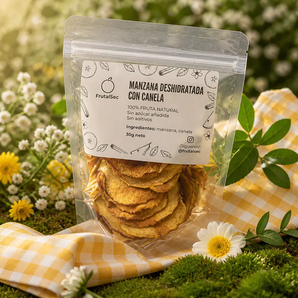 Snack Manzana Canela 30grs. 1