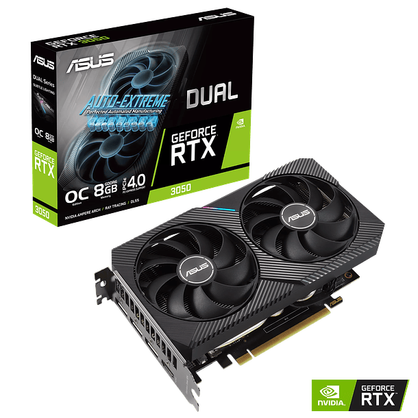 ✔️ RTX 3050 EXTREME DUAL 8GBS - ASUS 1