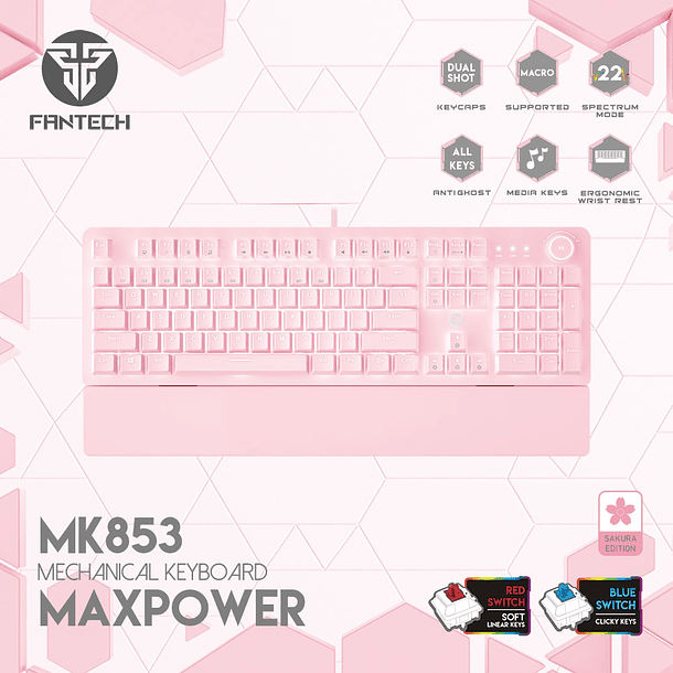  MAXPOWER ROSA MECANICO RGB - FANTECH 1