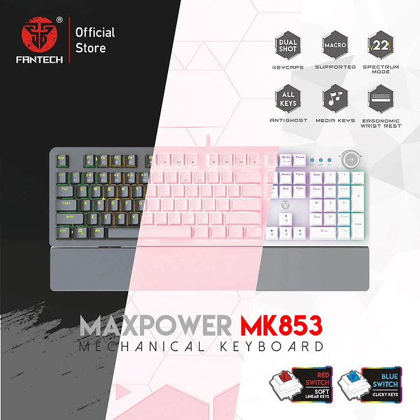  MAXPOWER ROSA MECANICO RGB - FANTECH 5