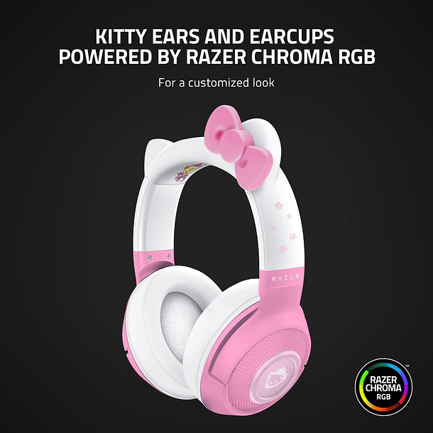 HEADSETS KITTY PINK BLUTOOTH - RAZER 6