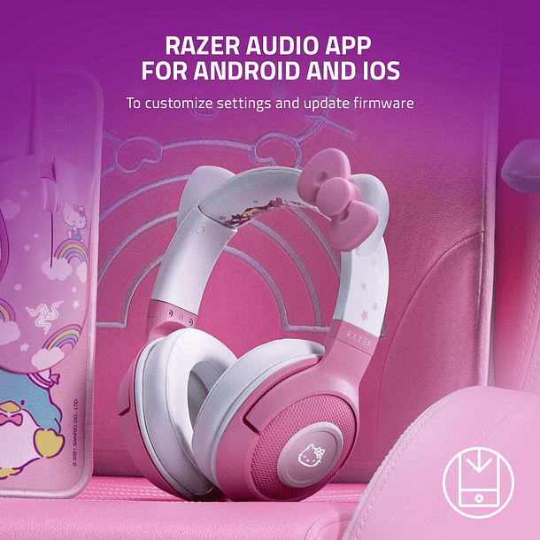 HEADSETS KITTY PINK BLUTOOTH - RAZER 2