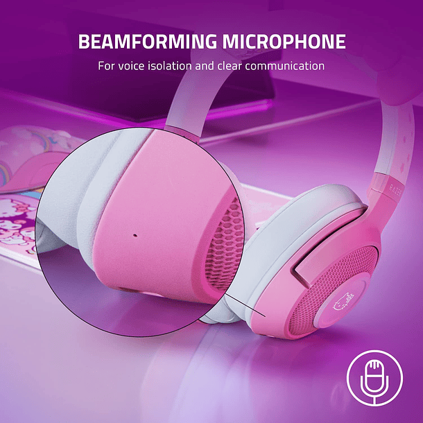 HEADSETS KITTY PINK BLUTOOTH - RAZER 5