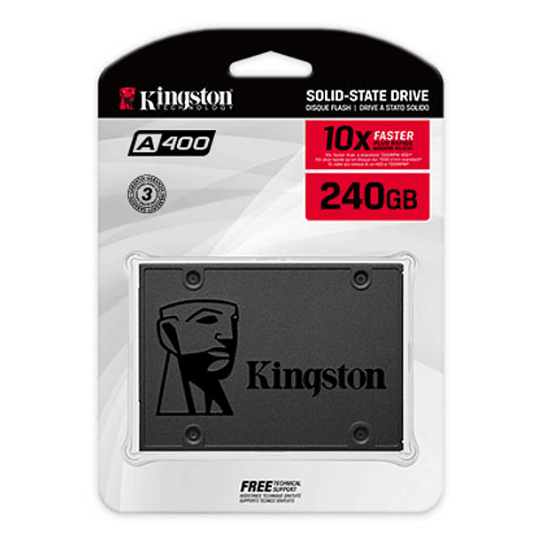SOLIDO SATA (SSD) 240GB - KINGSTON A400 1
