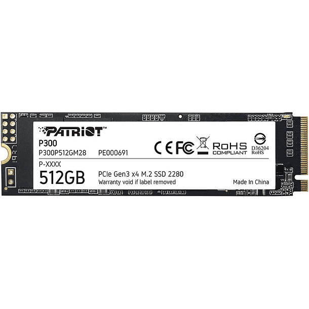 SOLIDO (M2) NVMe 512GB P300 - PATRIOT 1