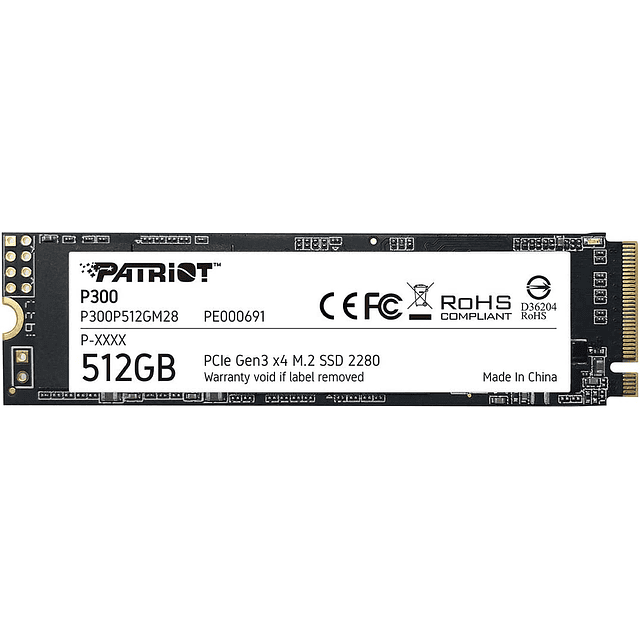 SOLIDO (M2) NVMe 512GB P300 - PATRIOT