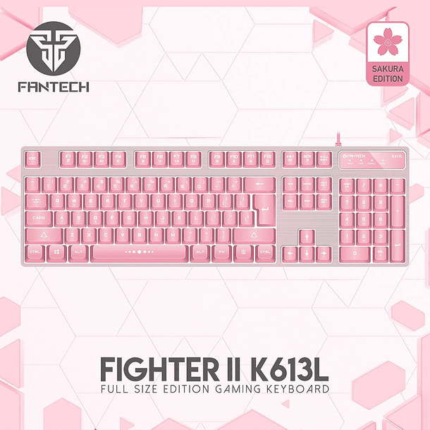 TECLADO SAKURA PINK FIGHTER 2 - FANTECH 1