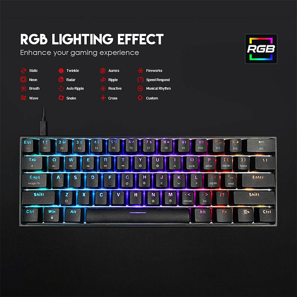 MAXFIT 60% RGB - FANTECH 2