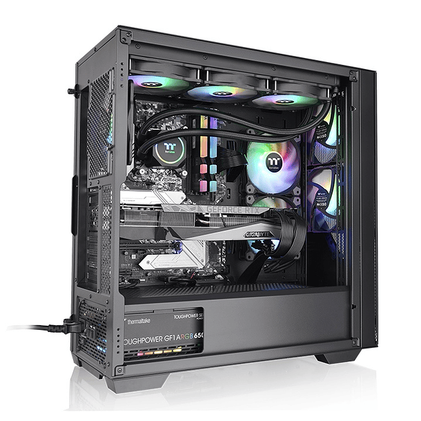 DIVIDER 370 BLACK+ 3 FANS ARGB - THERMALTAKE 2