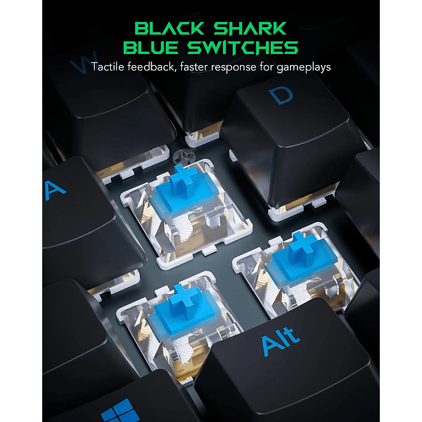 SIXGILL K1 MECANICO RGB TKL - BLACK SHARK 6