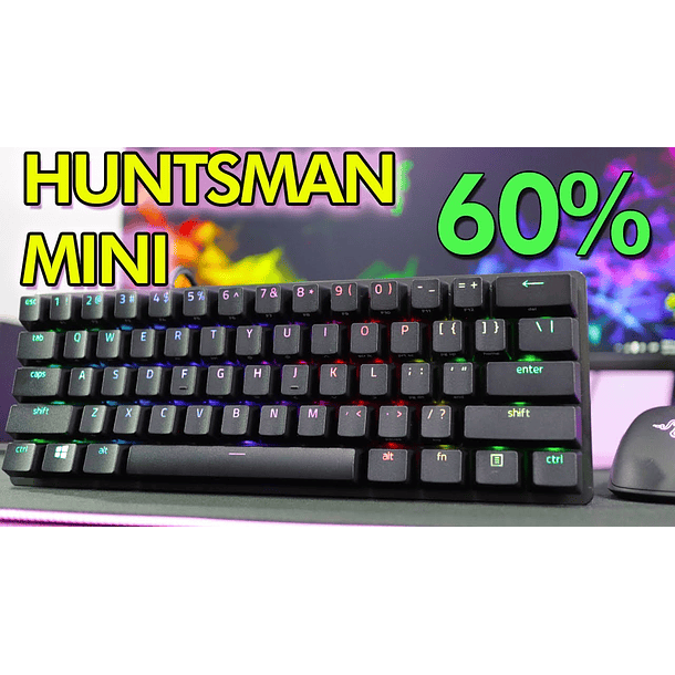 HUNTSMAN MINI 60% RGB RED OPTICO - RAZER 1