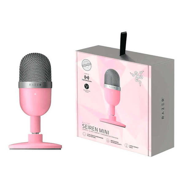 MICROFONO SEIREN MINI ROSA USB - RAZER 1