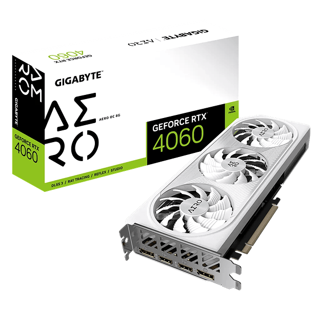 ✔️ RTX 4060 AERO OC 3X WHITE 8G - GIGABYTE 1