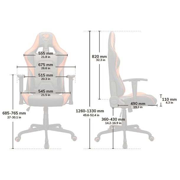 SILLA ARMOR ELITE EVA - COUGAR 6