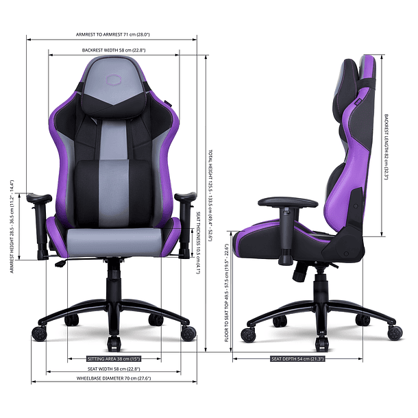 SILLA CABLIBER R3 BLACK / PURPLE - COOLER MASTER 4