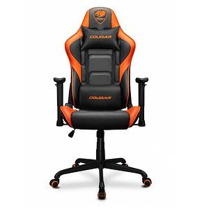SILLA ARMOR ELITE NARANJA CUERO - COUGAR