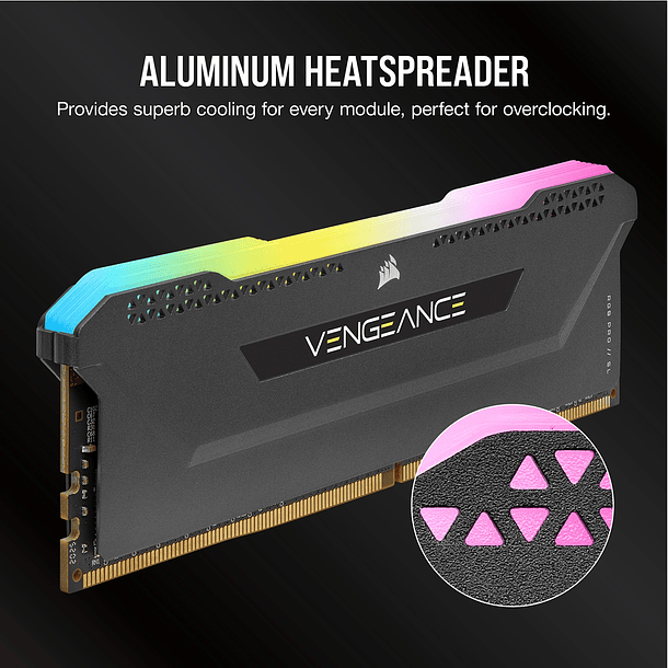 MODULO 8GBS (3600MHZ) VENGEANCE RGB PRO SL - CORSAIR  2