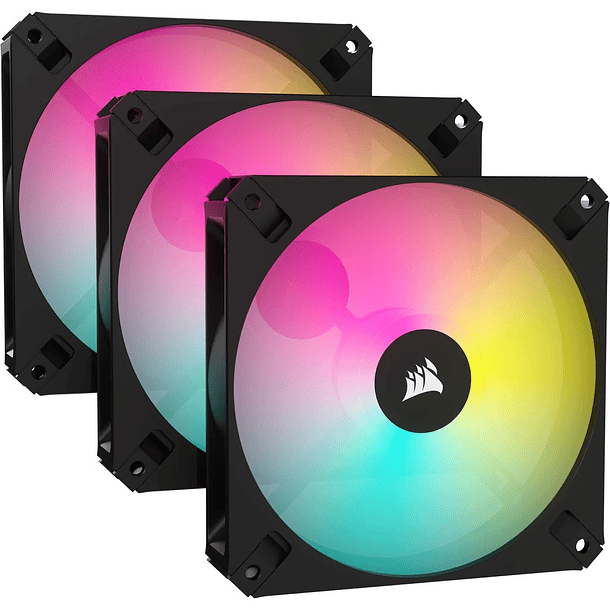 KIT DE 3 FANS AR 120 RGB BLACK - CORSAIR 1