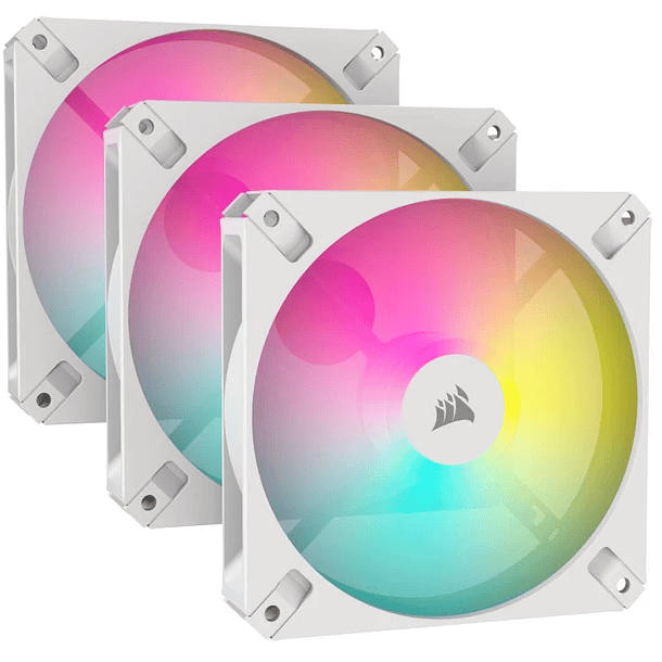 KIT DE 3 FANS AR 120 RGB WHITE - CORSAIR 2