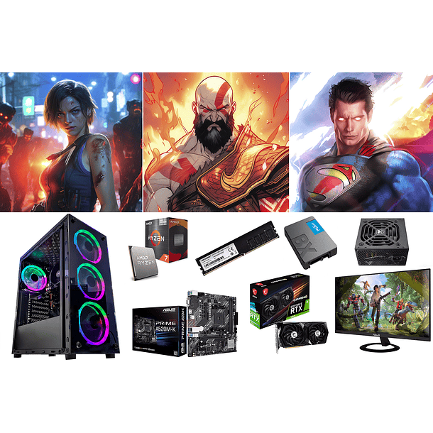 SUPER OFERTA / RYZEN 7 5700G + RTX 3050 