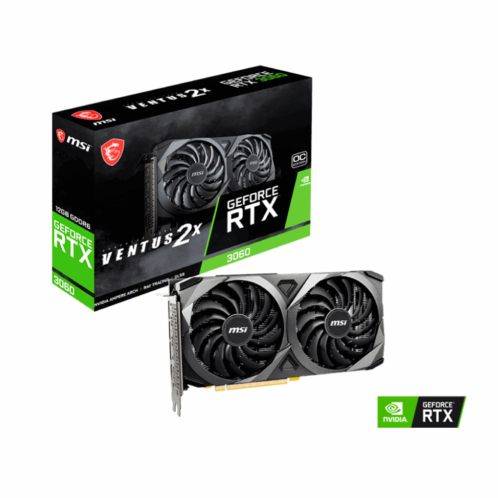 ✔️ RTX 3060 VENTUS X2 OC 12GBS MSI