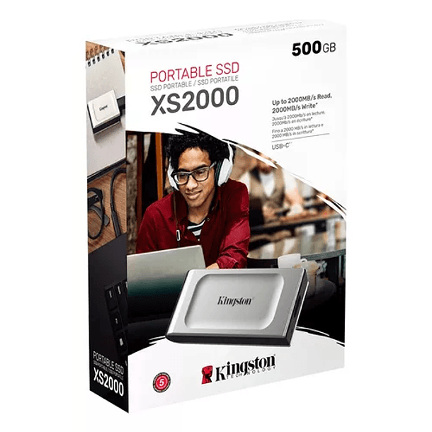 500GB EXTERNO SSD USB-C - KINGSTON 1