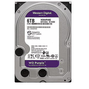 6 TERAS HDD - CAVIAR PURPURA 24/7 - WESTERN DIGITAL
