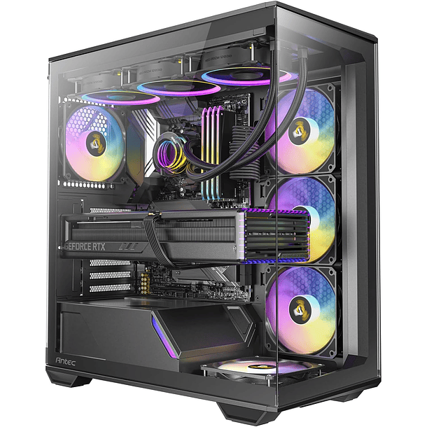 C3 CRYSTAL + FANS ARGB / NEGRO - ANTEC 1