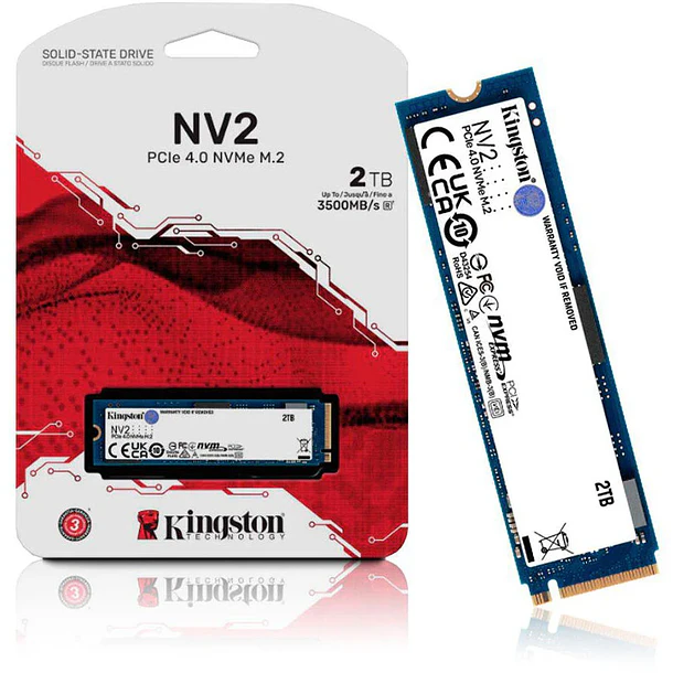 SOLIDO (M2) NVMe 2TB NV2 - KINGSTON 