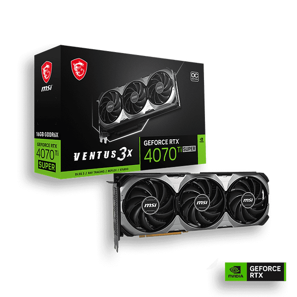 ✔️ RTX 4070 TI SUPER VENTUS OC BLACK 3X 16GBS - MSI 1