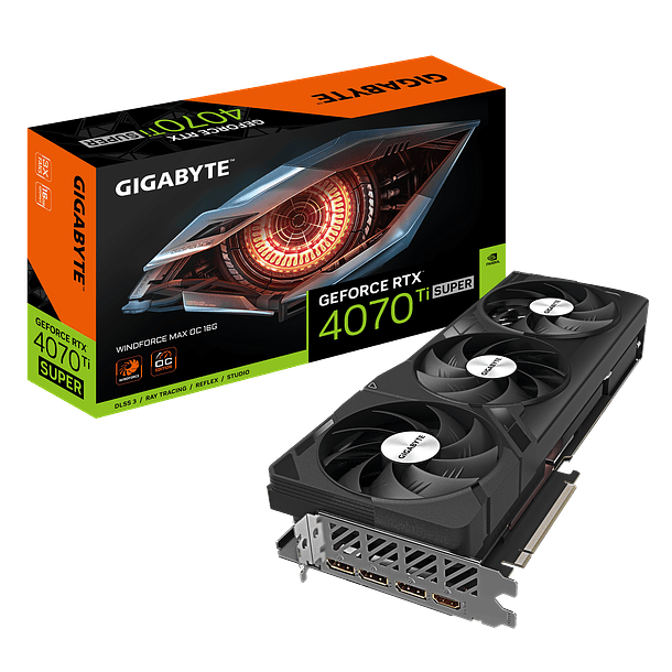 ✔️ RTX 4070 TI SUPER WINDFORCE MAX OC 3X 16GBS - GIGABYTE 1