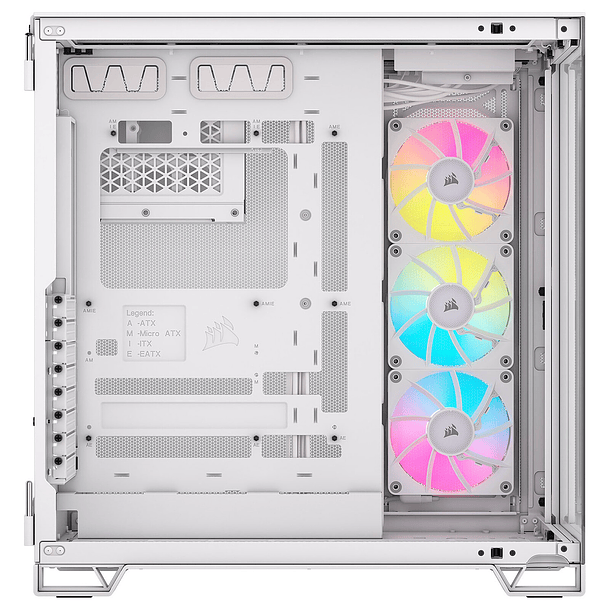 6500X VIDRIO TEMPLADO NO FANS WHITE - CORSAIR 5