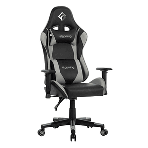 SILLA X10 PREMIER GRAY CUERO - ST GAMING