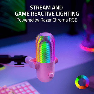 SEIREN V3 CHROMA USB ROSADO - RAZER